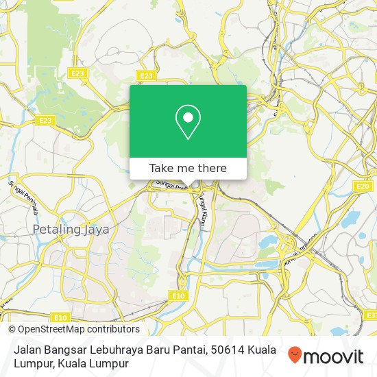 Peta Jalan Bangsar Lebuhraya Baru Pantai, 50614 Kuala Lumpur