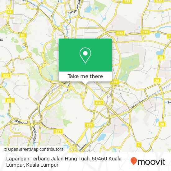 Peta Lapangan Terbang Jalan Hang Tuah, 50460 Kuala Lumpur