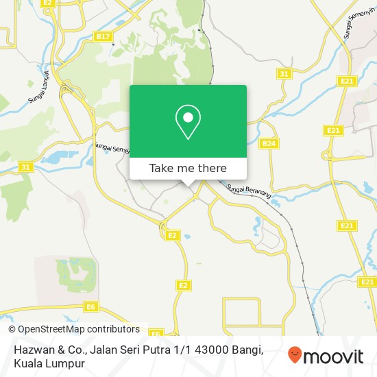 Peta Hazwan & Co., Jalan Seri Putra 1 / 1 43000 Bangi
