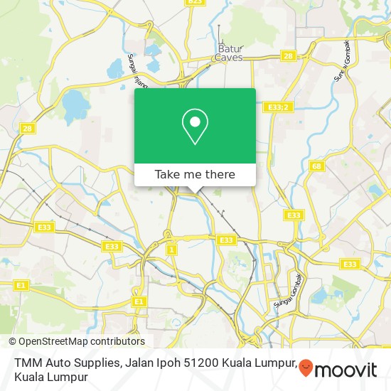 TMM Auto Supplies, Jalan Ipoh 51200 Kuala Lumpur map