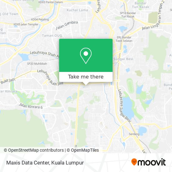 Maxis Data Center map