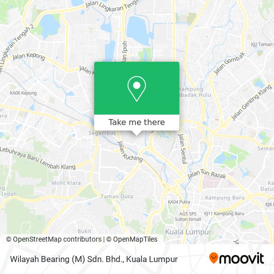 Wilayah Bearing (M) Sdn. Bhd. map