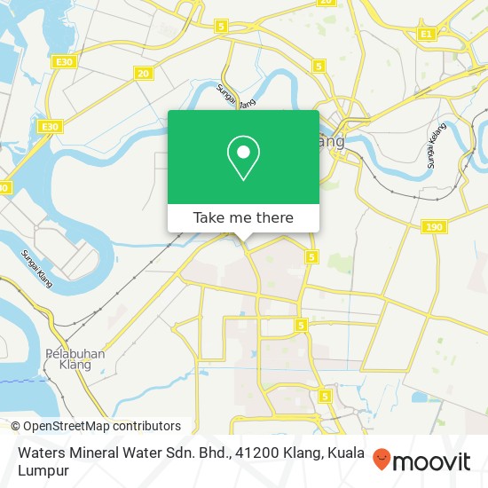 Waters Mineral Water Sdn. Bhd., 41200 Klang map