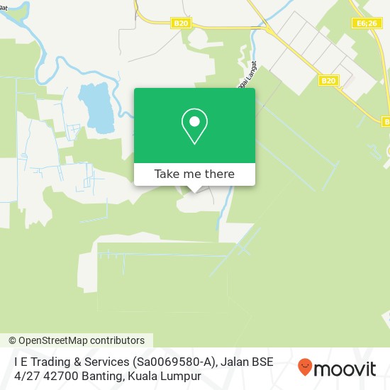 I E Trading & Services (Sa0069580-A), Jalan BSE 4 / 27 42700 Banting map