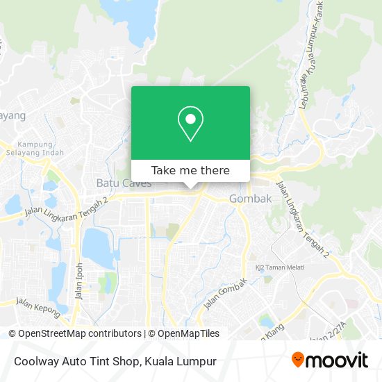 Coolway Auto Tint Shop map