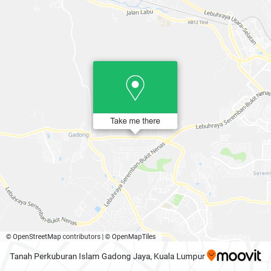 Peta Tanah Perkuburan Islam Gadong Jaya