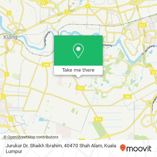 Peta Jurukur Dr. Shaikh Ibrahim, 40470 Shah Alam