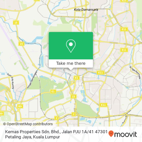 Peta Kemas Properties Sdn. Bhd., Jalan PJU 1A / 41 47301 Petaling Jaya