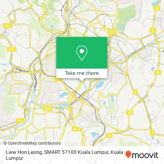 Liew Hon Leong, SMART 57100 Kuala Lumpur map