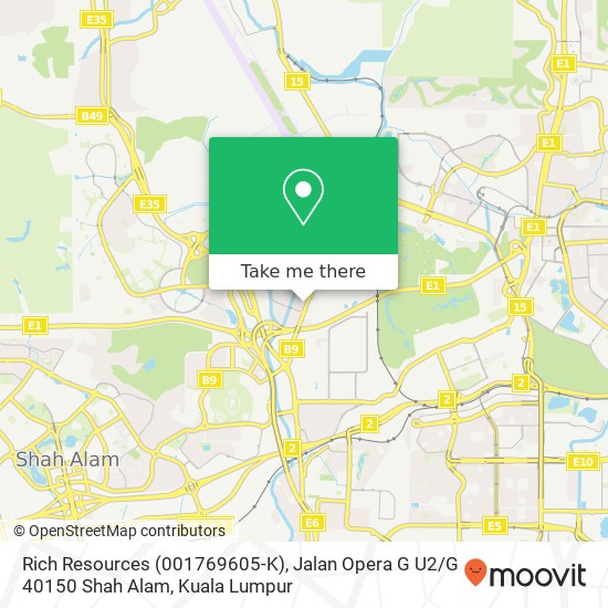 Peta Rich Resources (001769605-K), Jalan Opera G U2 / G 40150 Shah Alam