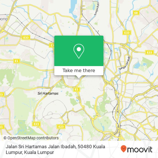 Peta Jalan Sri Hartamas Jalan Ibadah, 50480 Kuala Lumpur