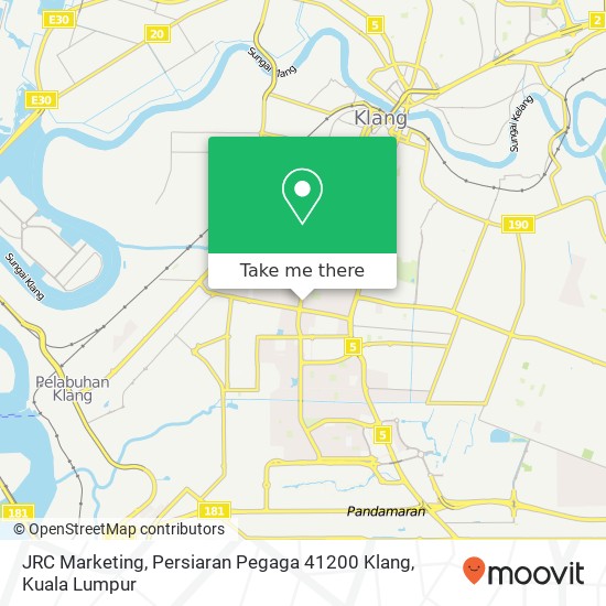 JRC Marketing, Persiaran Pegaga 41200 Klang map
