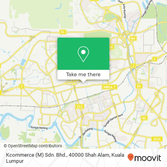 Kcommerce (M) Sdn. Bhd., 40000 Shah Alam map