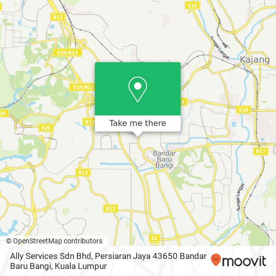 Ally Services Sdn Bhd, Persiaran Jaya 43650 Bandar Baru Bangi map