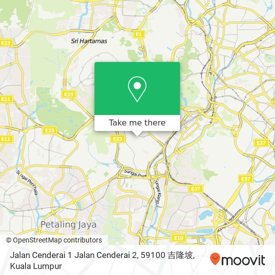 Jalan Cenderai 1 Jalan Cenderai 2, 59100 吉隆坡 map