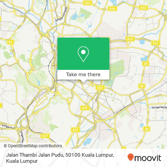 Jalan Thambi Jalan Pudu, 50100 Kuala Lumpur map