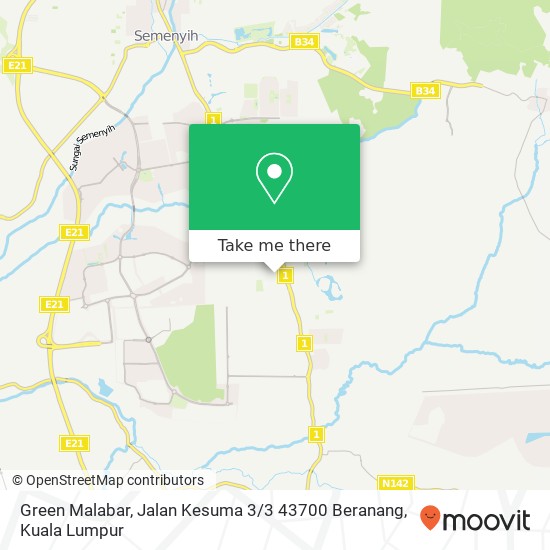 Green Malabar, Jalan Kesuma 3 / 3 43700 Beranang map