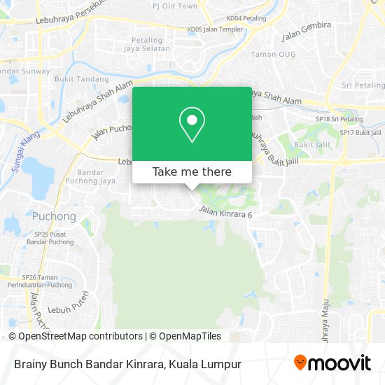 Peta Brainy Bunch Bandar Kinrara