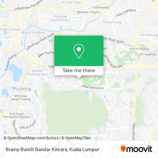 How To Get To Brainy Bunch Bandar Kinrara In Puchong By Bus Mrt Lrt Or Train