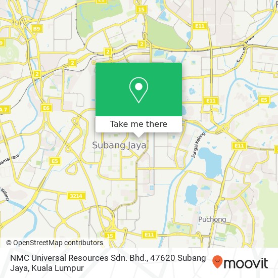 NMC Universal Resources Sdn. Bhd., 47620 Subang Jaya map