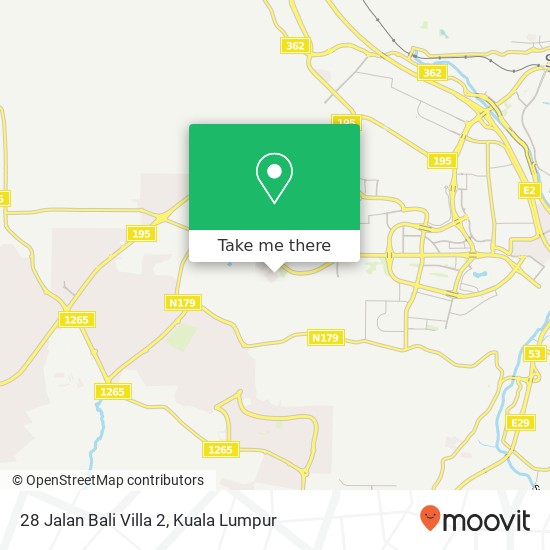 Peta 28 Jalan Bali Villa 2, 70300 Rasah