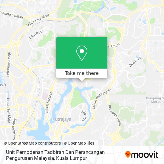 Unit Pemodenan Tadbiran Dan Perancangan Pengurusan Malaysia map