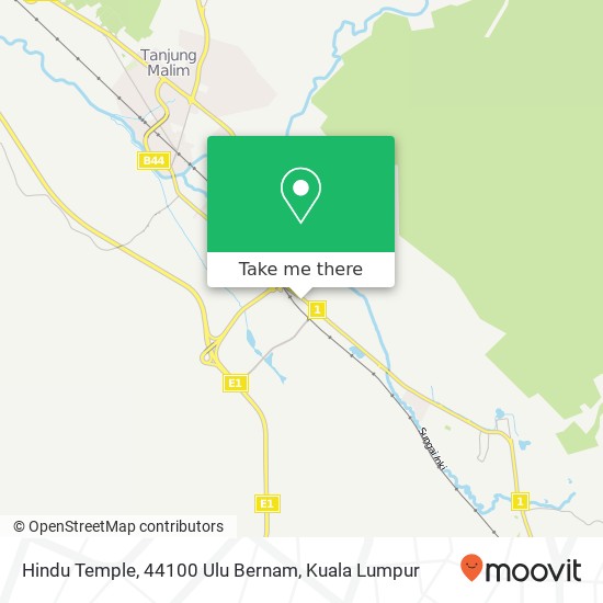 Hindu Temple, 44100 Ulu Bernam map