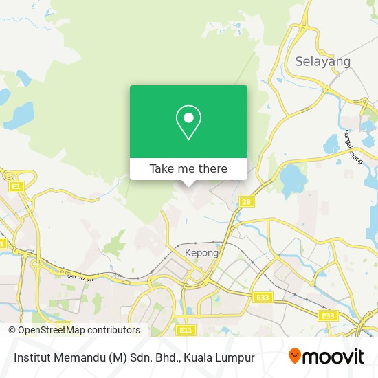 Institut Memandu (M) Sdn. Bhd. map