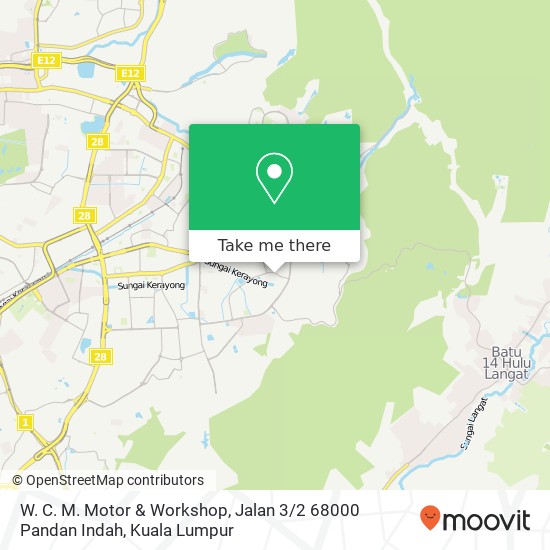 W. C. M. Motor & Workshop, Jalan 3 / 2 68000 Pandan Indah map