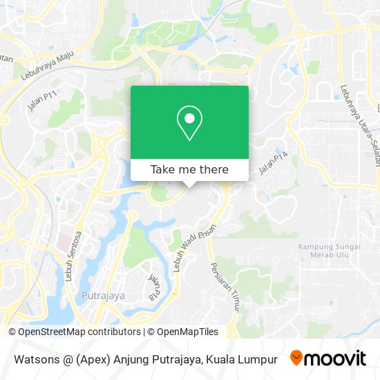 Peta Watsons @ (Apex) Anjung Putrajaya
