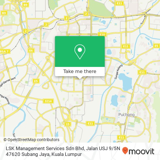 LSK Management Services Sdn Bhd, Jalan USJ 9 / 5N 47620 Subang Jaya map