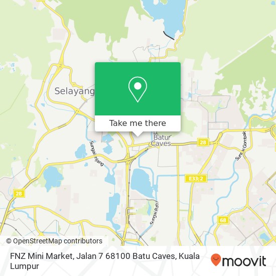 FNZ Mini Market, Jalan 7 68100 Batu Caves map