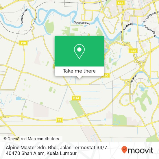 Alpine Master Sdn. Bhd., Jalan Termostat 34 / 7 40470 Shah Alam map