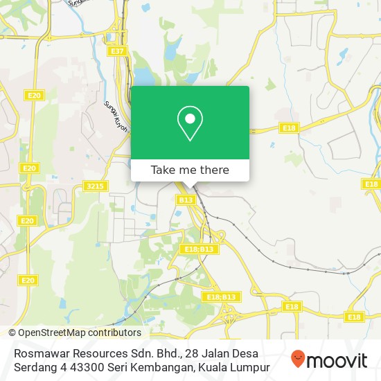 Rosmawar Resources Sdn. Bhd., 28 Jalan Desa Serdang 4 43300 Seri Kembangan map