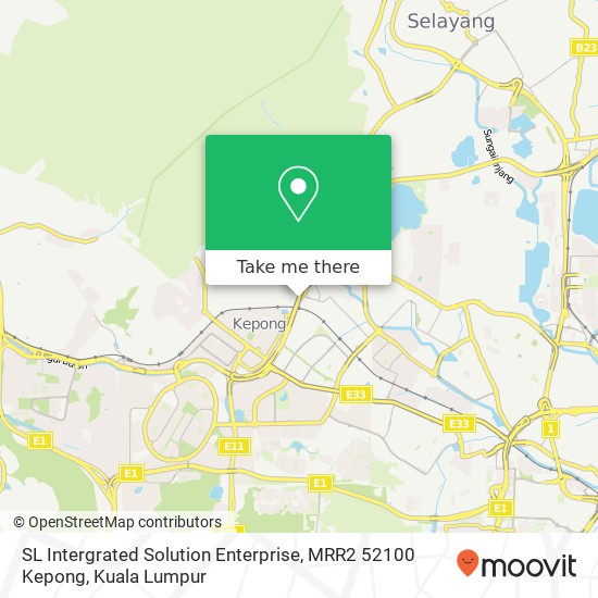 SL Intergrated Solution Enterprise, MRR2 52100 Kepong map