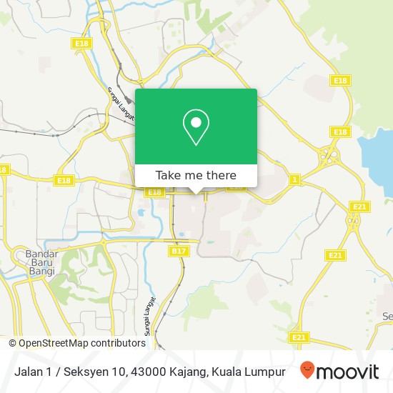 Jalan 1 / Seksyen 10, 43000 Kajang map