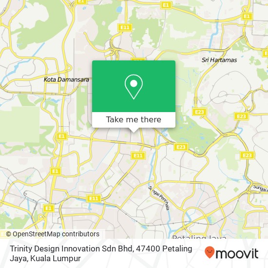 Trinity Design Innovation Sdn Bhd, 47400 Petaling Jaya map