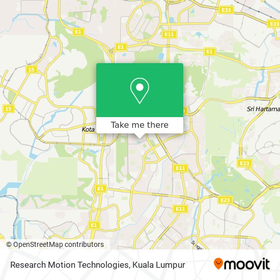 Research Motion Technologies map