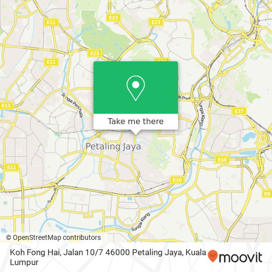 Peta Koh Fong Hai, Jalan 10 / 7 46000 Petaling Jaya