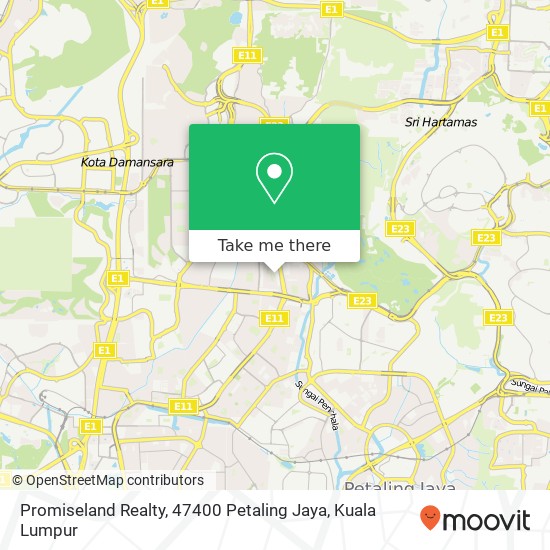 Peta Promiseland Realty, 47400 Petaling Jaya