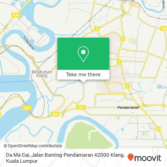 Da Ma Cai, Jalan Banting-Pendamaran 42000 Klang map