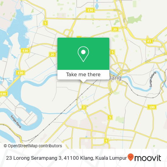 23 Lorong Serampang 3, 41100 Klang map