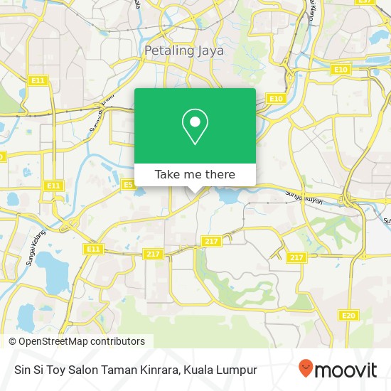 Sin Si Toy Salon Taman Kinrara map