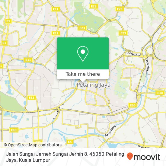 Peta Jalan Sungai Jerneh Sungai Jernih 8, 46050 Petaling Jaya