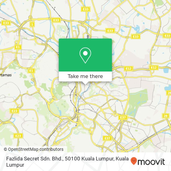 Fazlida Secret Sdn. Bhd., 50100 Kuala Lumpur map