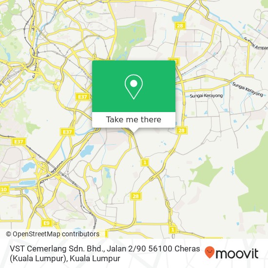 VST Cemerlang Sdn. Bhd., Jalan 2 / 90 56100 Cheras (Kuala Lumpur) map