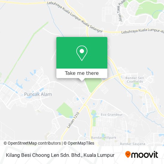 Peta Kilang Besi Choong Len Sdn. Bhd.