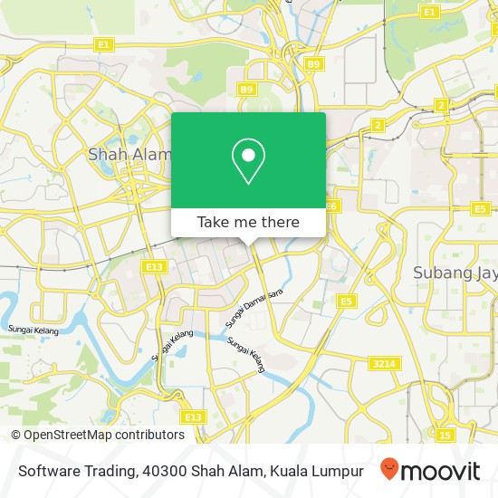 Software Trading, 40300 Shah Alam map