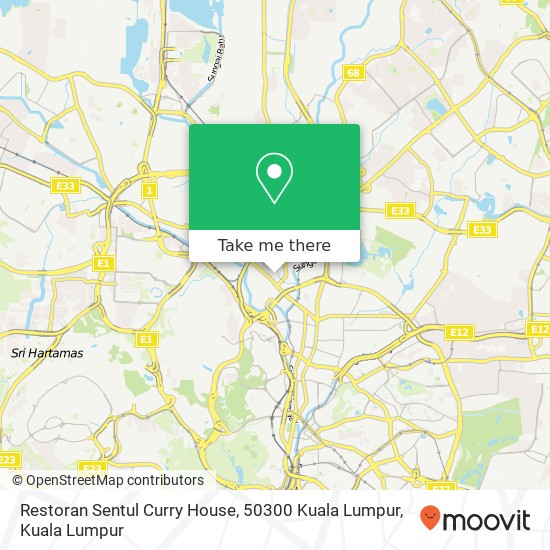Restoran Sentul Curry House, 50300 Kuala Lumpur map