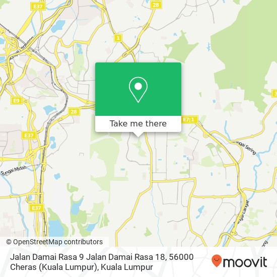 Jalan Damai Rasa 9 Jalan Damai Rasa 18, 56000 Cheras (Kuala Lumpur) map